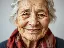 Elderly woman smiling